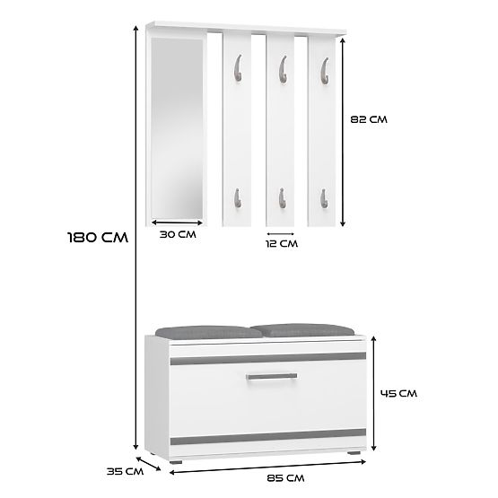 Dulap de haine Opal OPAL ALB