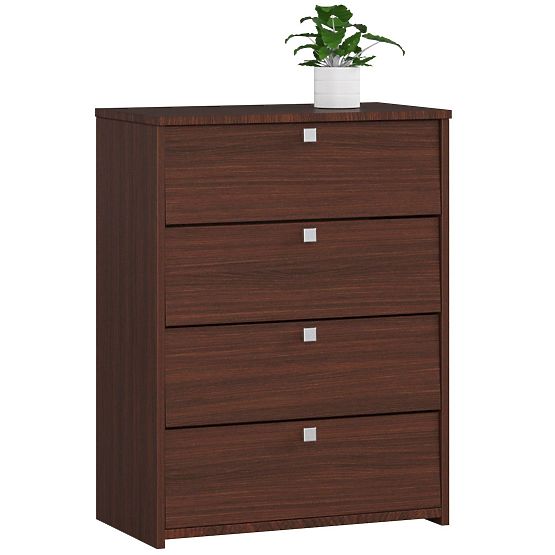 Dulap de pantofi cu 4 uși rabatabile 60 cm WENGE