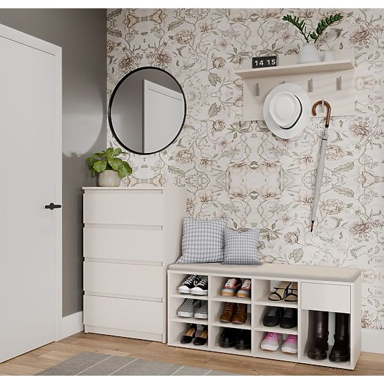 Dulap Deschis pentru Pantofi TALLIN BEJ CĂȘMIR pentru Hol