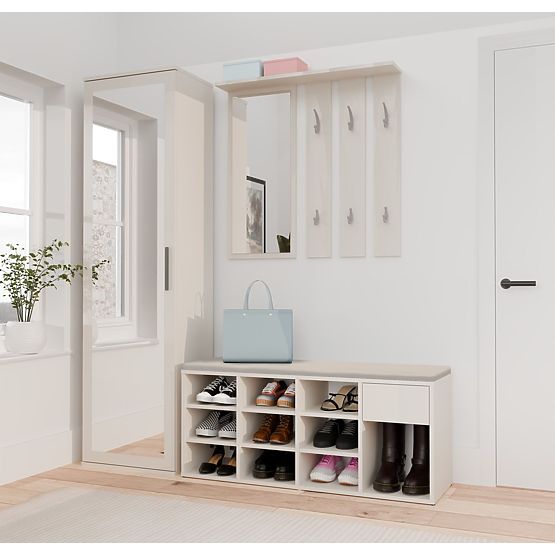 Dulap Deschis pentru Pantofi TALLIN BEJ CĂȘMIR pentru Hol