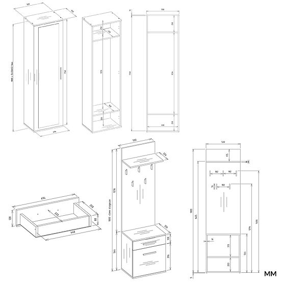 Dulap DUO ANTRACIT ARTISAN