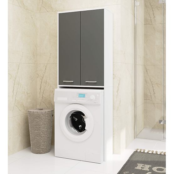 DULAP FIN 180 PENTRU MAȘINĂ DE SPĂLAT - ALB / GRI