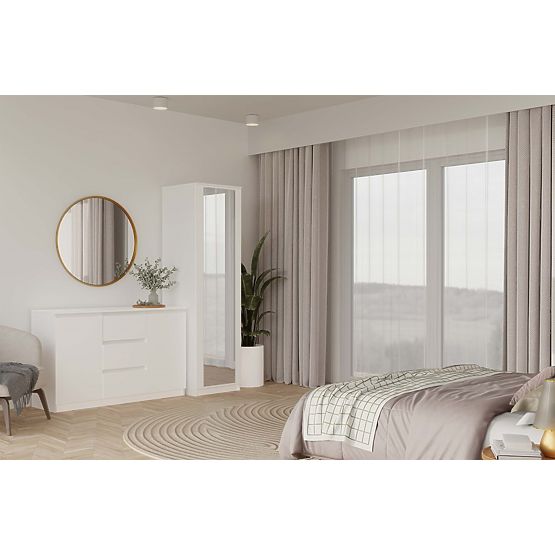 Dulap Malwa SD-50 cu Oglindă ALB