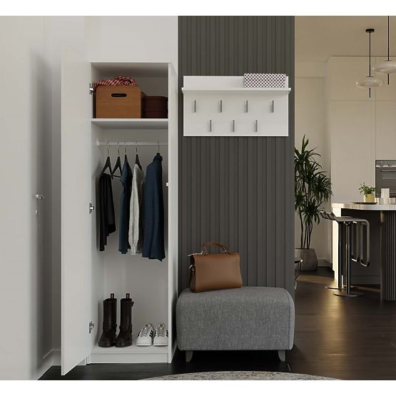 Dulap Malwa SD-50 cu Oglindă ALB