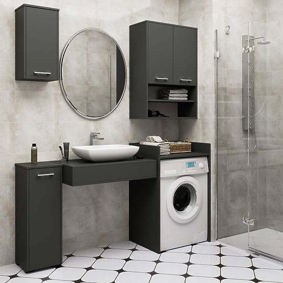 DULAP MAȘINĂ DE SPĂLAT FIN GRAFIT GRI