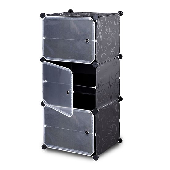 Dulap modular pentru pantofi Pola negru