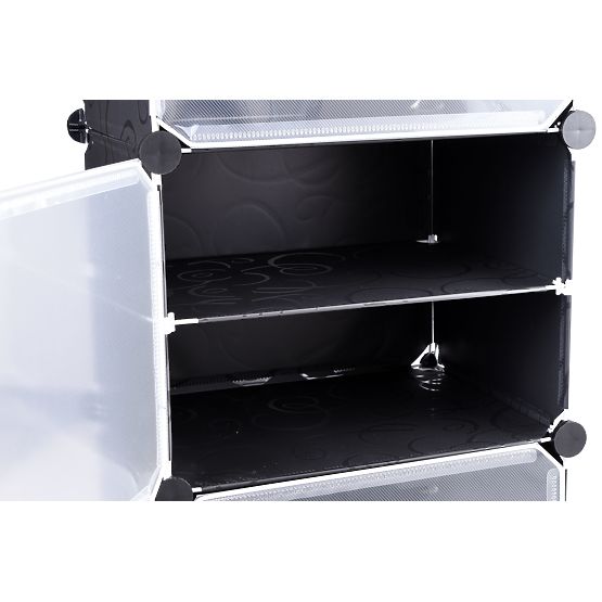 Dulap modular pentru pantofi Pola negru