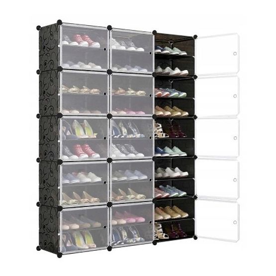Dulap modular pentru pantofi Pola negru