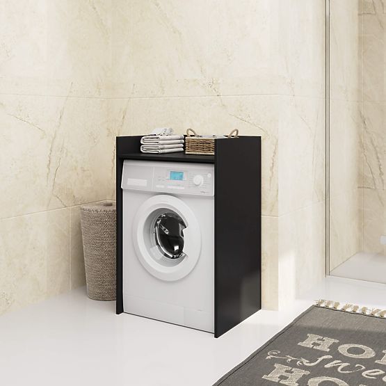 DULAP PENTRU MAȘINĂ DE SPĂLAT FIN NEGRU