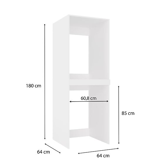 Dulap pentru Mașină de Spălat și Uscător POLA TWIN Alb