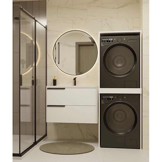 Dulap pentru Mașină de Spălat și Uscător POLA TWIN Alb