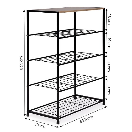 Dulap pentru pantofi suport raft din lemn LOFT
