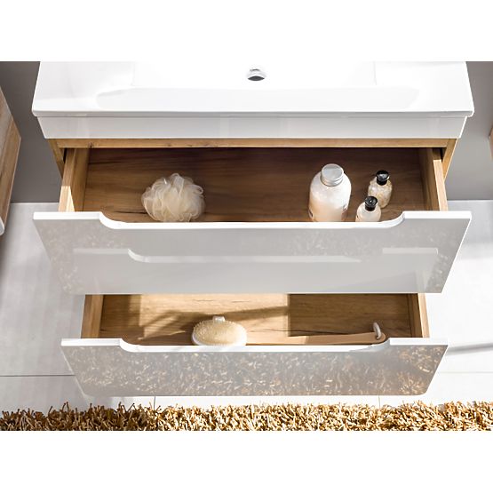 Dulap sub chiuvetă 80 cm cu 2 sertare