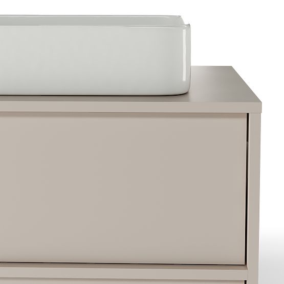 Dulap sub chiuvetă Mossy, 80 cm, cașmir