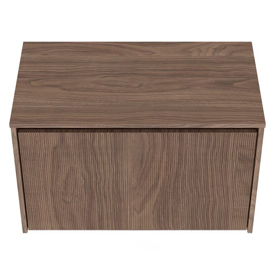 Dulap sub chiuvetă Pezzo 80 cm, nuc, cu caneluri