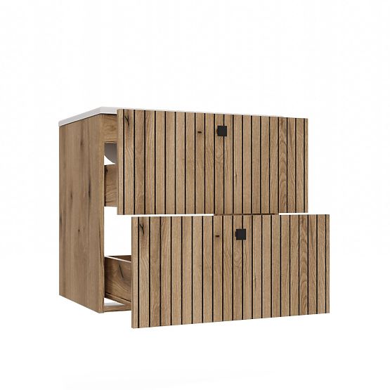 DULAP SUB LAVOAR TIGO 60 2S STEJAR EVOKE PANOU FRONTAL CANELAT + LAVOAR