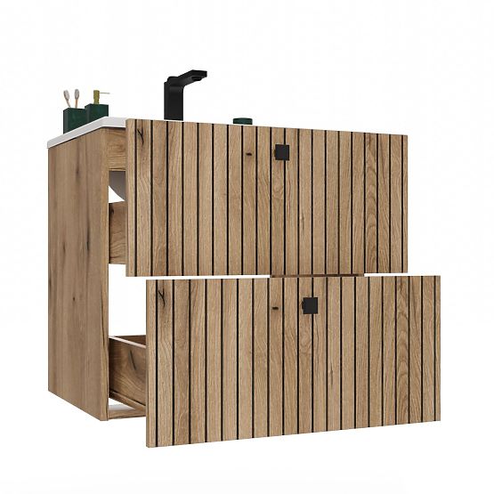 DULAP SUB LAVOAR TIGO 60 2S STEJAR EVOKE PANOU FRONTAL CANELAT + LAVOAR