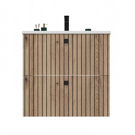 DULAP SUB LAVOAR TIGO 60 2S STEJAR EVOKE PANOU FRONTAL CANELAT + LAVOAR