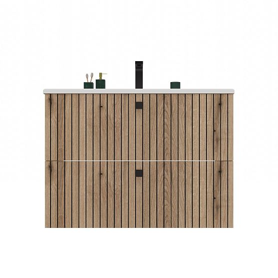 DULAP SUB LAVOAR TIGO 80 2S STEJAR EVOKE FAȚĂ CANELATĂ + LAVOAR