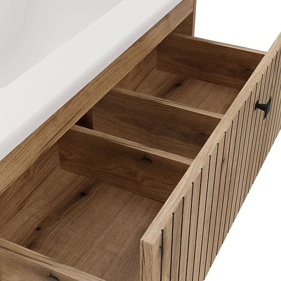 DULAP SUB LAVOAR TIGO 80 2S STEJAR EVOKE FAȚĂ CANELATĂ + LAVOAR