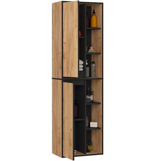 DULAP SUSPENDAT PENTRU BAIE VAMI W50 STEJAR CRAFT / NEGRU