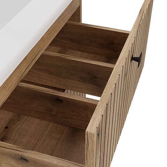 DULAP SUSPENDAT SUB LAVOAR TIGO 60 2S STEJAR EVOKE 2 SERTARE PANOU FRONTAL CANELAT