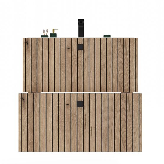 DULAP SUSPENDAT SUB LAVOAR TIGO 60 2S STEJAR EVOKE 2 SERTARE PANOU FRONTAL CANELAT