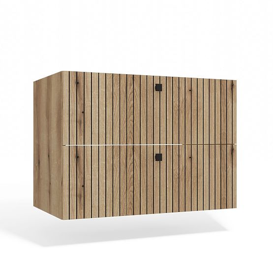 DULAP SUSPENDAT SUB LAVOAR TIGO 80 2S STEJAR EVOKE 2 SERTARE PANOU FRONTAL CANELAT