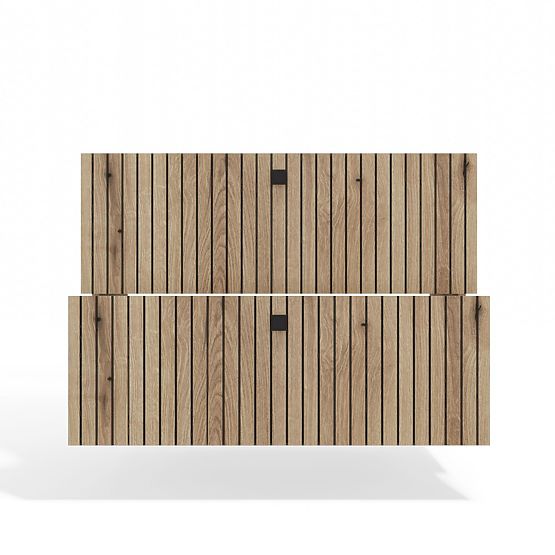 DULAP SUSPENDAT SUB LAVOAR TIGO 80 2S STEJAR EVOKE 2 SERTARE PANOU FRONTAL CANELAT