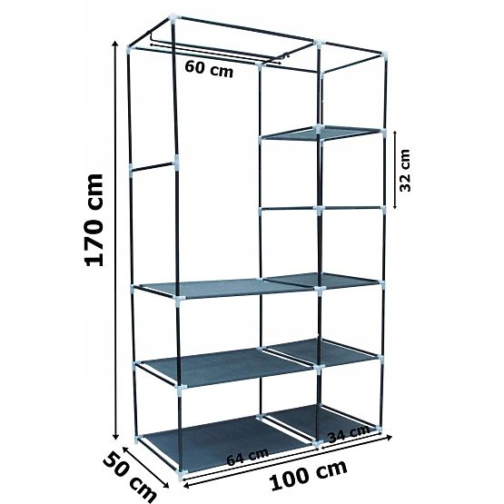 Dulap textil cu imprimeu Venice