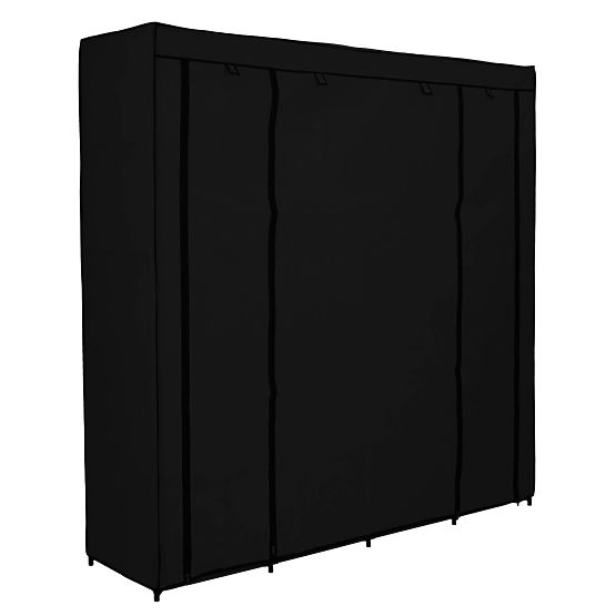 Dulap textil cu rafturi Olena negru