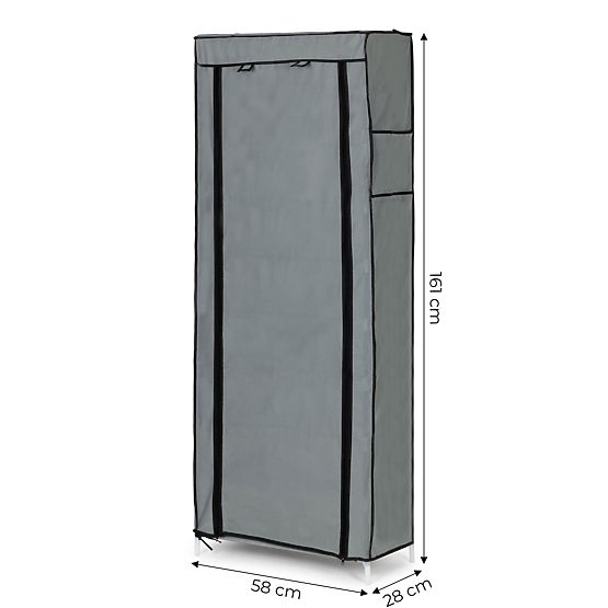 Dulap textil cu rafturi pentru haine și pantofi