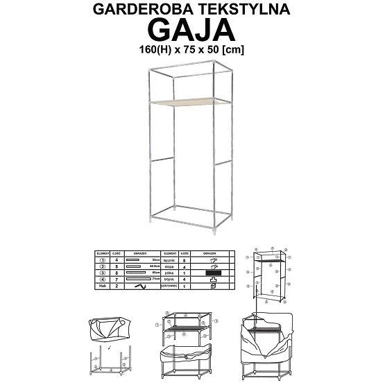 Dulap textil Gaja Vitto - maro