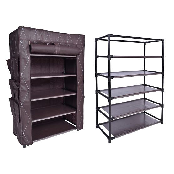 Dulap textil pentru încălțăminte Vitto - maro