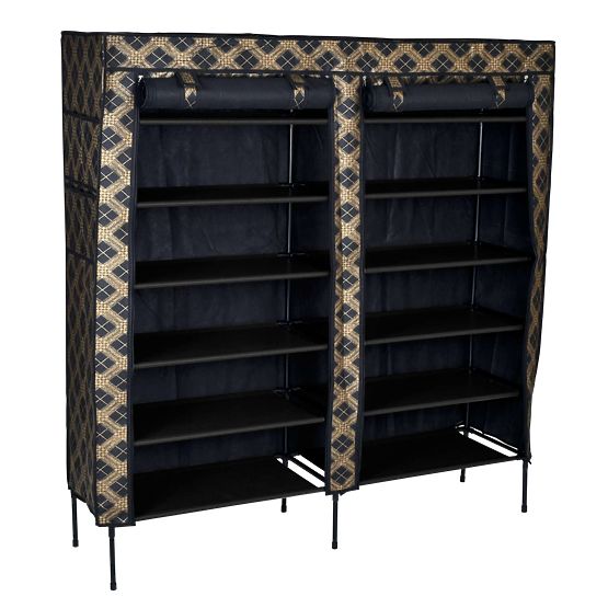 Dulap textil pentru pantofi Gabi - carouri