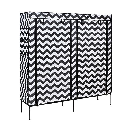 Dulap textil pentru pantofi Gabi - zebră
