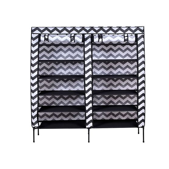 Dulap textil pentru pantofi Gabi - zebră