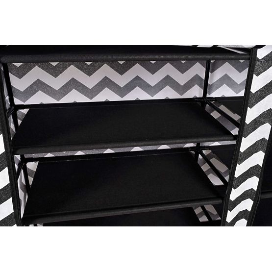 Dulap textil pentru pantofi Gabi - zebră