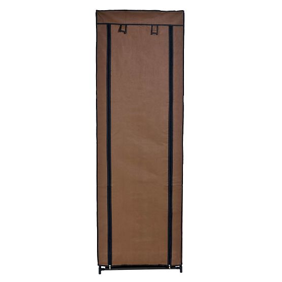Dulap textil pentru pantofi Lea - maro închis