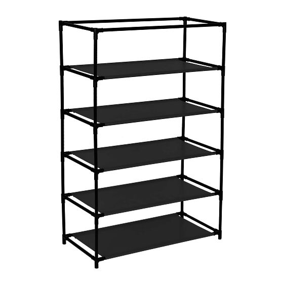 Dulap textil pentru pantofi Mona maro închis