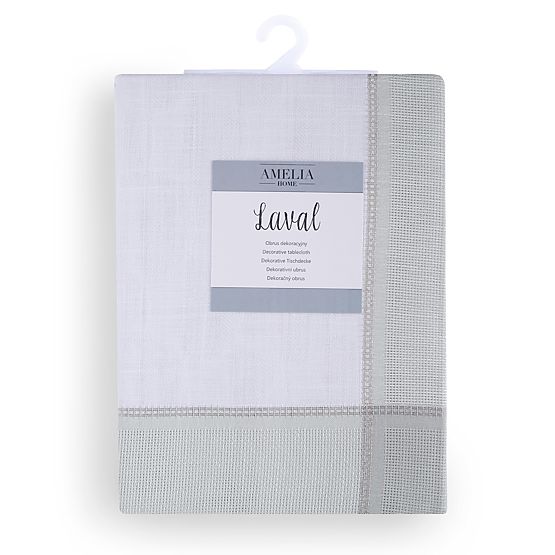 Față de masă LAVAL culoare albă model neted clasic 130x160 ameliahome