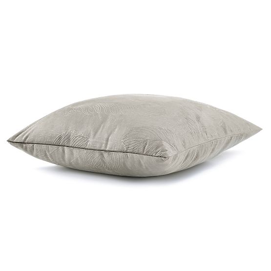 Față de pernă decorativă PEACOCK culoare cappuccino cu motiv animal embosat în stil glamour