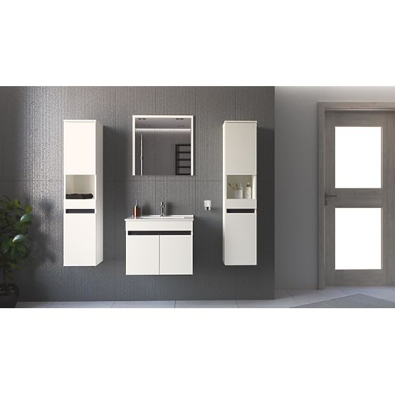 FIGARO Dulap sub chiuvetă 60/2D alb (1p=1buc)