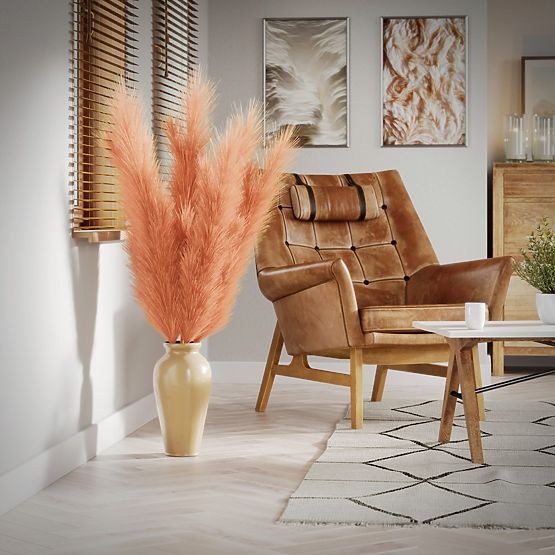 Floare artificială PAMPLY coral ameliahome