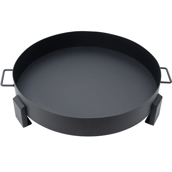 Focar mare din fontă pentru grădină de 60 cm cu mânere, ideal pentru foc de tabără