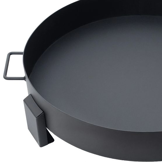 Focar mare din fontă pentru grădină de 60 cm cu mânere, ideal pentru foc de tabără