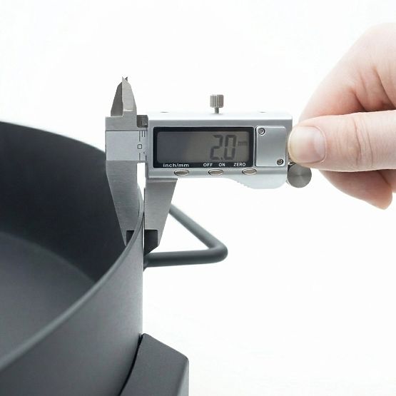 Focar mare din fontă pentru grădină de 60 cm cu mânere, ideal pentru foc de tabără