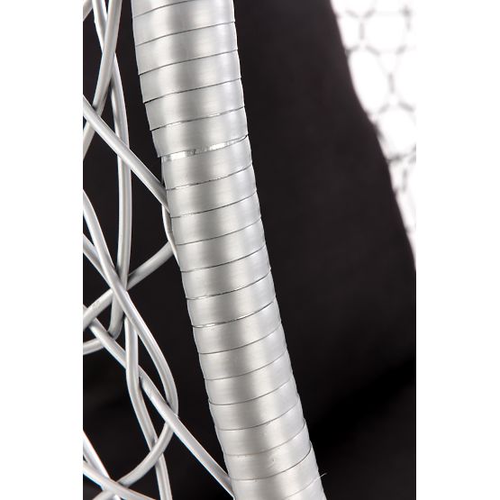 Fotoliu de grădină EGGY gri/negru (3p=1buc)