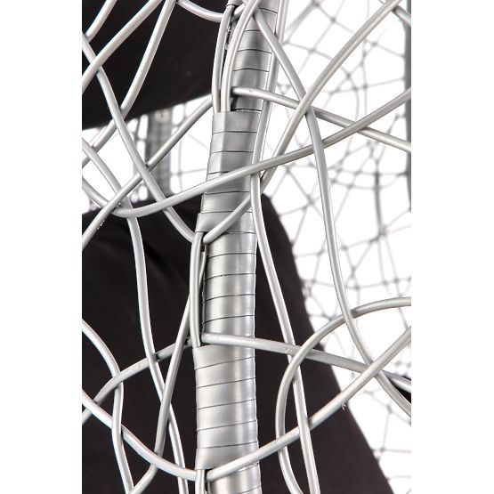 Fotoliu de grădină EGGY gri/negru (3p=1buc)