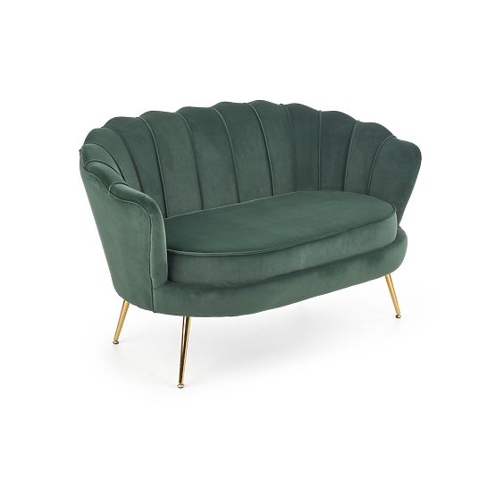 Fotoliu de relaxare AMORINITO XL verde închis / auriu